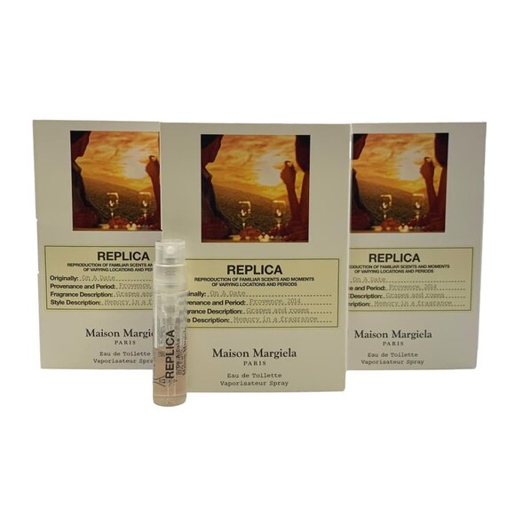 3X Maison Margiela On A Date Eau De Toilette Spray Sample 1.2 ml each - Picture 1 of 3